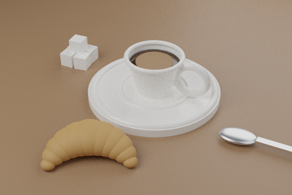 Blender: café table from primitives, by deepseek/deepseek-v4.1-flash