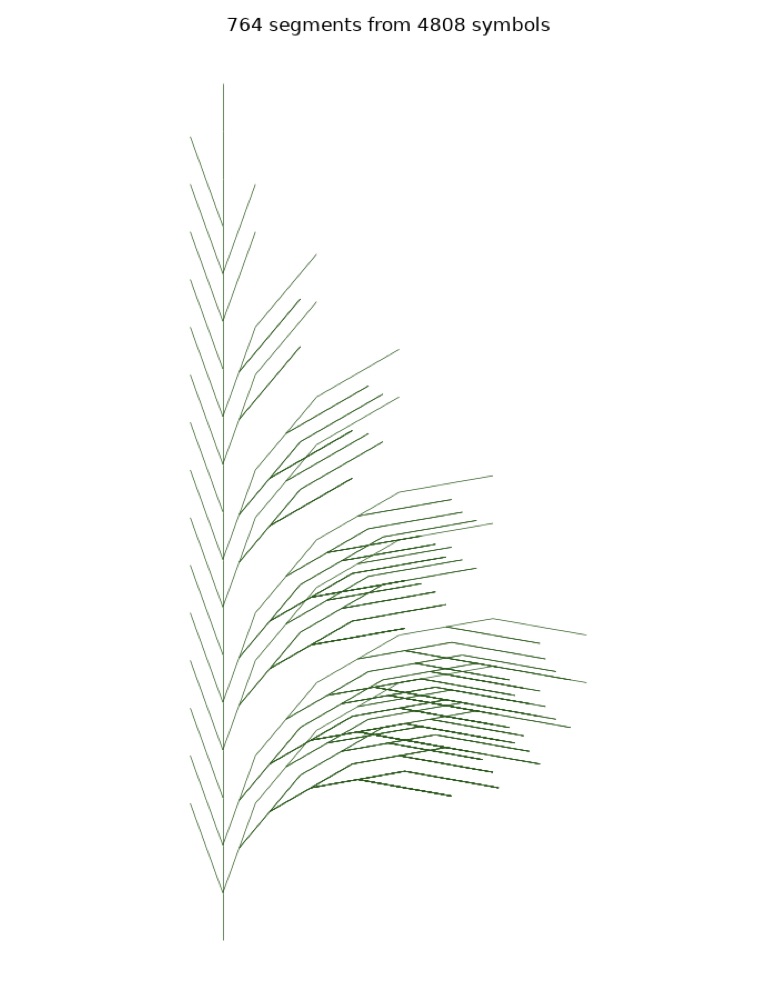 A coffee shrub hedge-pruned flat on one side, by Qwen3.8 Max Prime, the render after round 1
