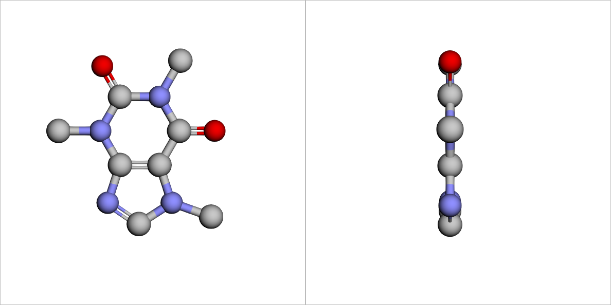 PDB: a caffeine molecule in 3D, by qwen/qwen3.8-max-0902